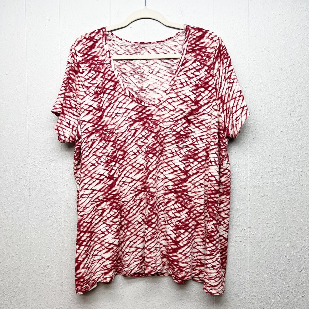 Caslon Cotton Modal Womens Top 3X Breathable Relaxed Comfort Casual Lightweight